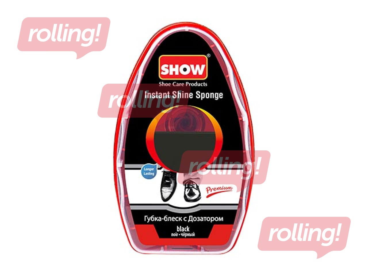 Švamme Show Instant Shine, apavu spodrināšanai, ar dozatoru, melna, 6ml