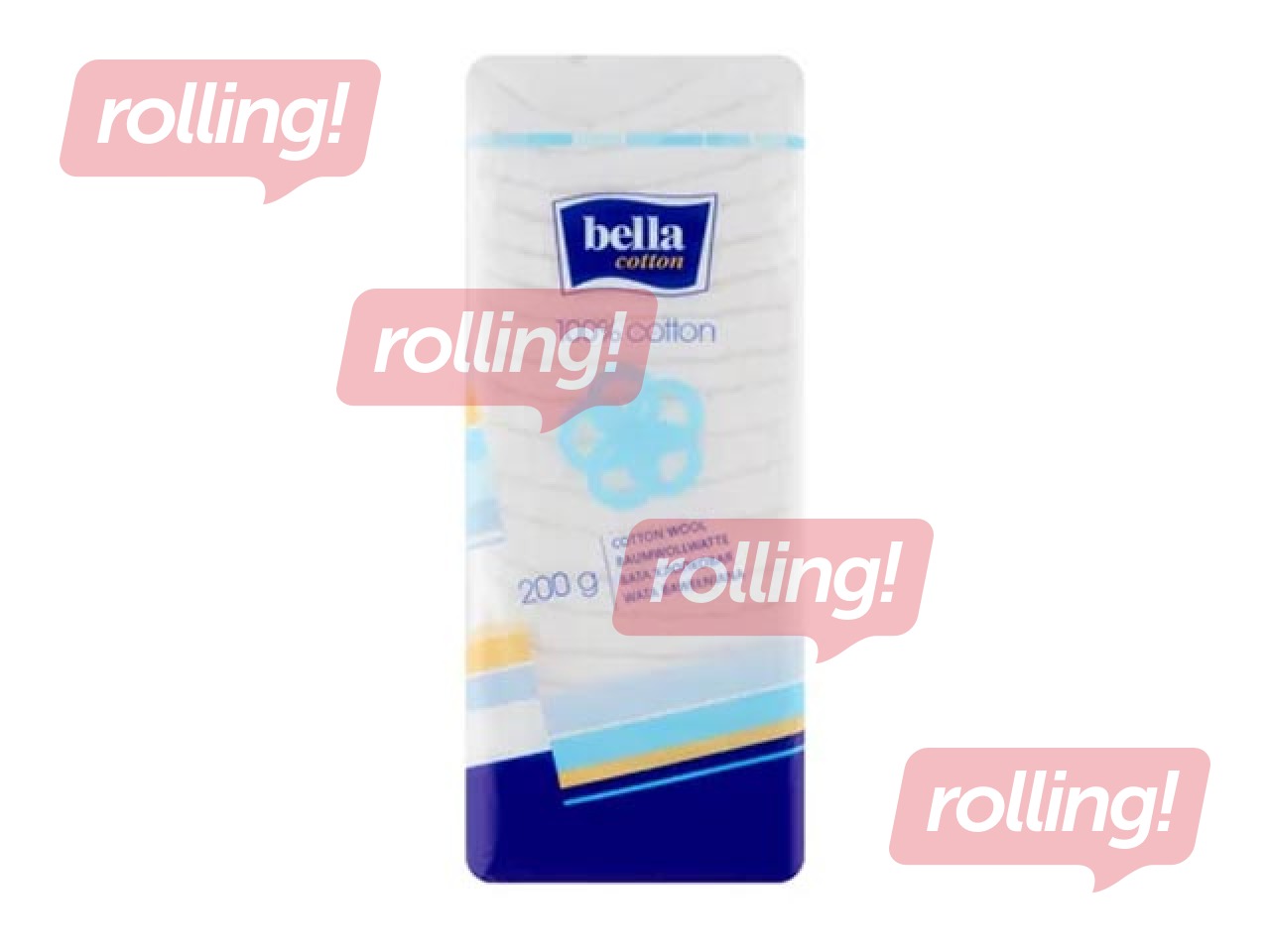 Вата Bella, Cotton, 100% хлопок, 200г