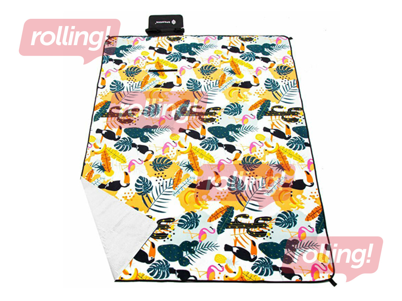 Piknika un pludmales sega, salokāma, 200x200cm