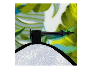 Picnic and beach blanket, foldable, green tones, 200x200cm