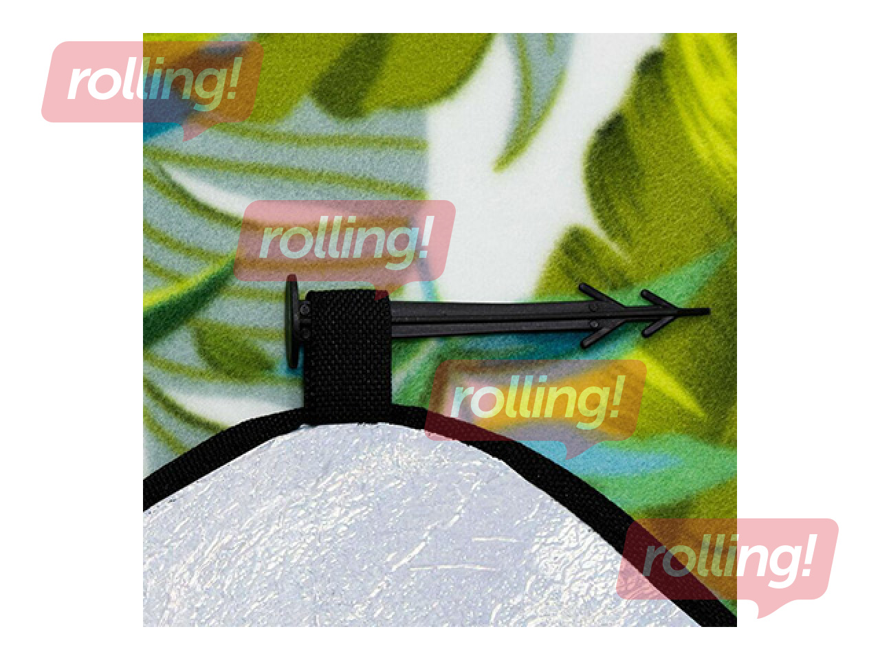 Picnic and beach blanket, foldable, green tones, 200x200cm