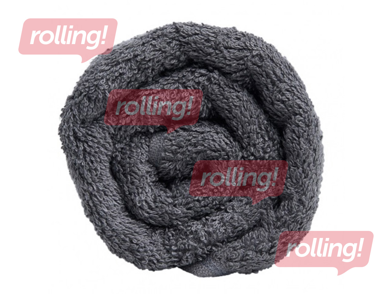 Terry towel, dark grey, 30x50cm