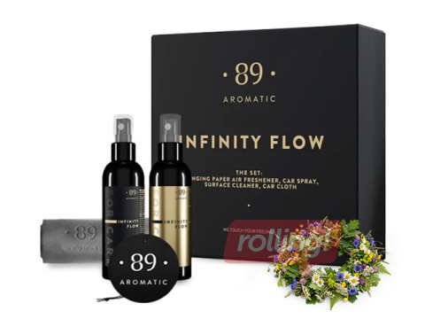 Automobiļu kopšanas komplekts Aromatic 89, Infinity Flow +Līgo dāvana!