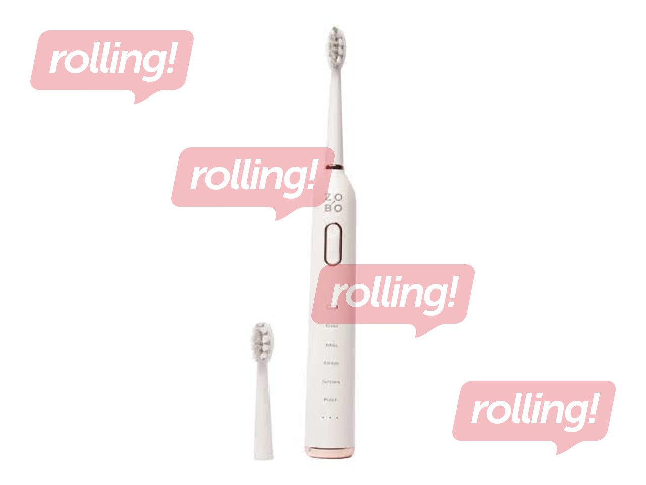 Elektriskā zobu birste soniskā, ZoBo, balta
