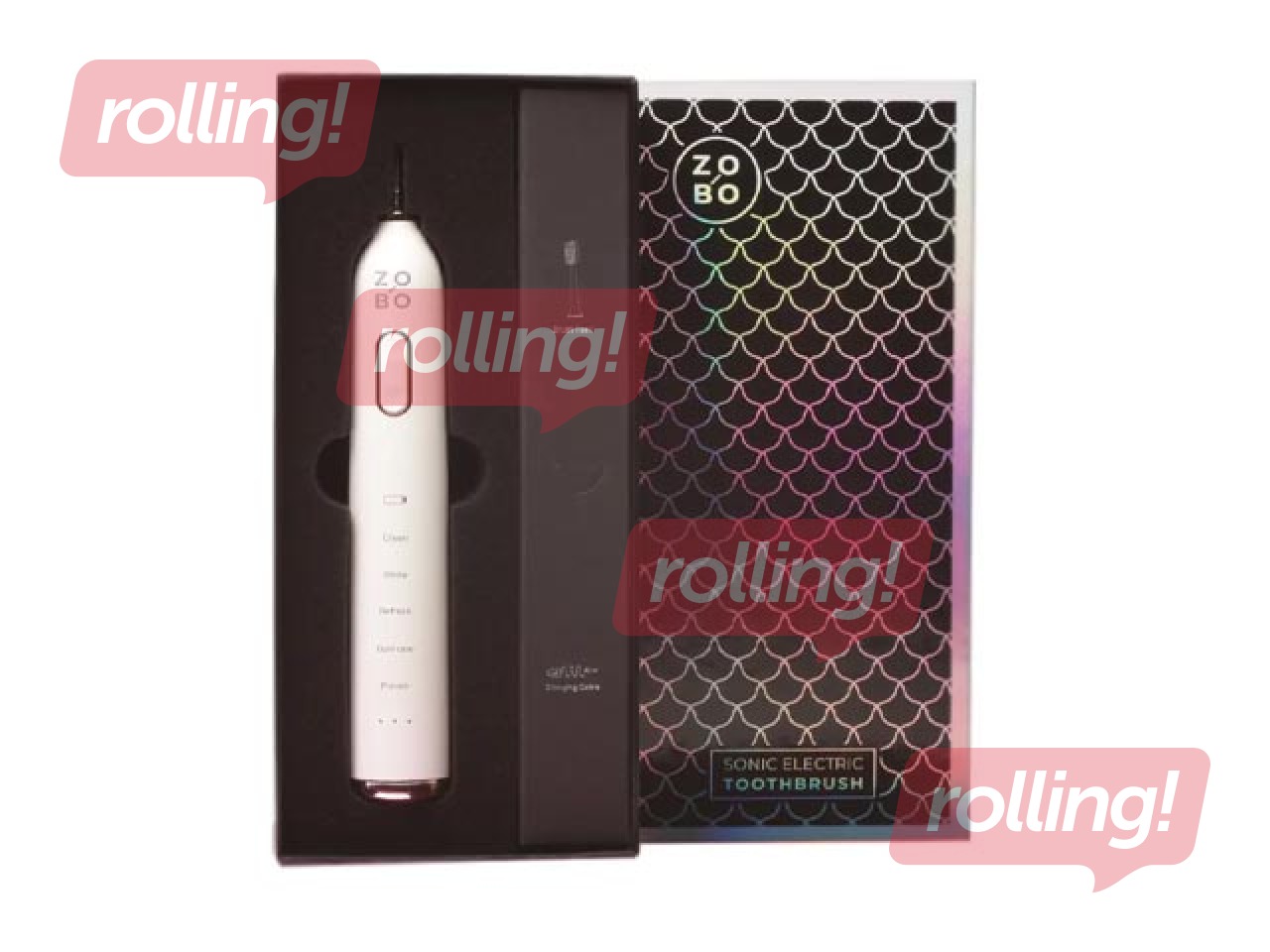 Elektriskā zobu birste soniskā, ZoBo, balta
