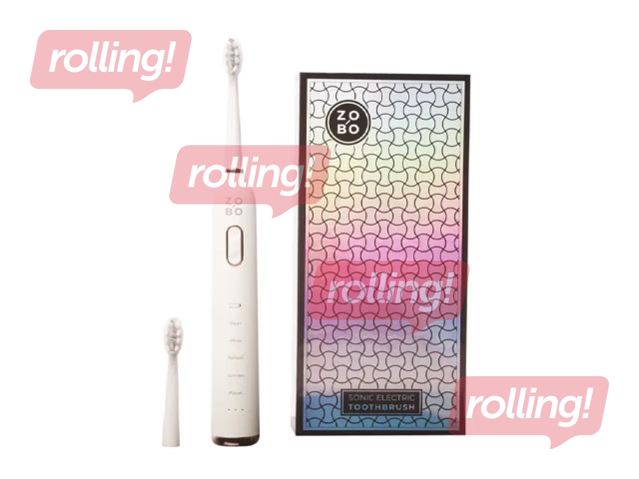 Sonic electric toothbrush, ZoBo, white