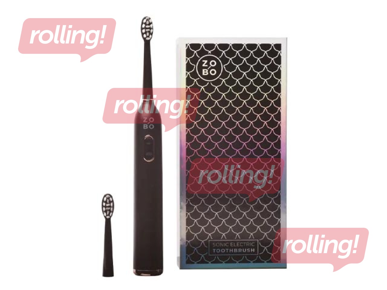 Elektriskā zobu birste soniskā, ZoBo, melna