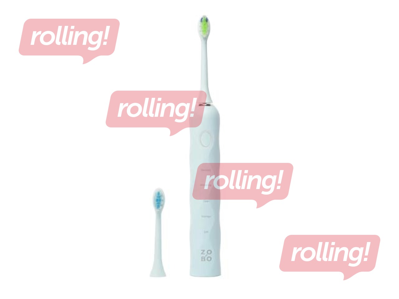 Elektriskā zobu birste soniskā, ZoBo, gaiši zila