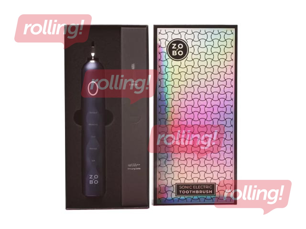 Elektriskā zobu birste soniskā, ZoBo, tumši zila