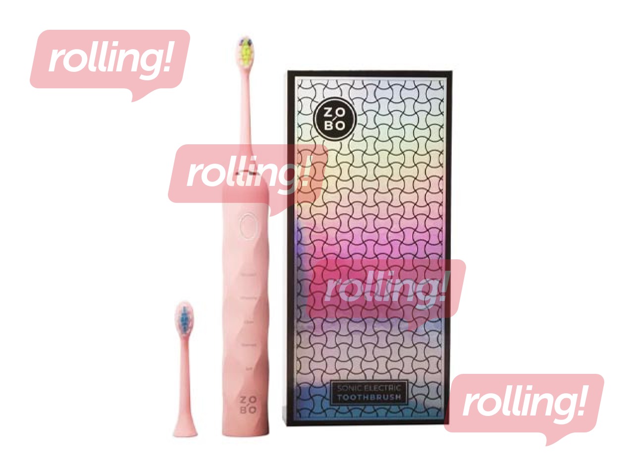 Sonic electric toothbrush, ZoBo, pink