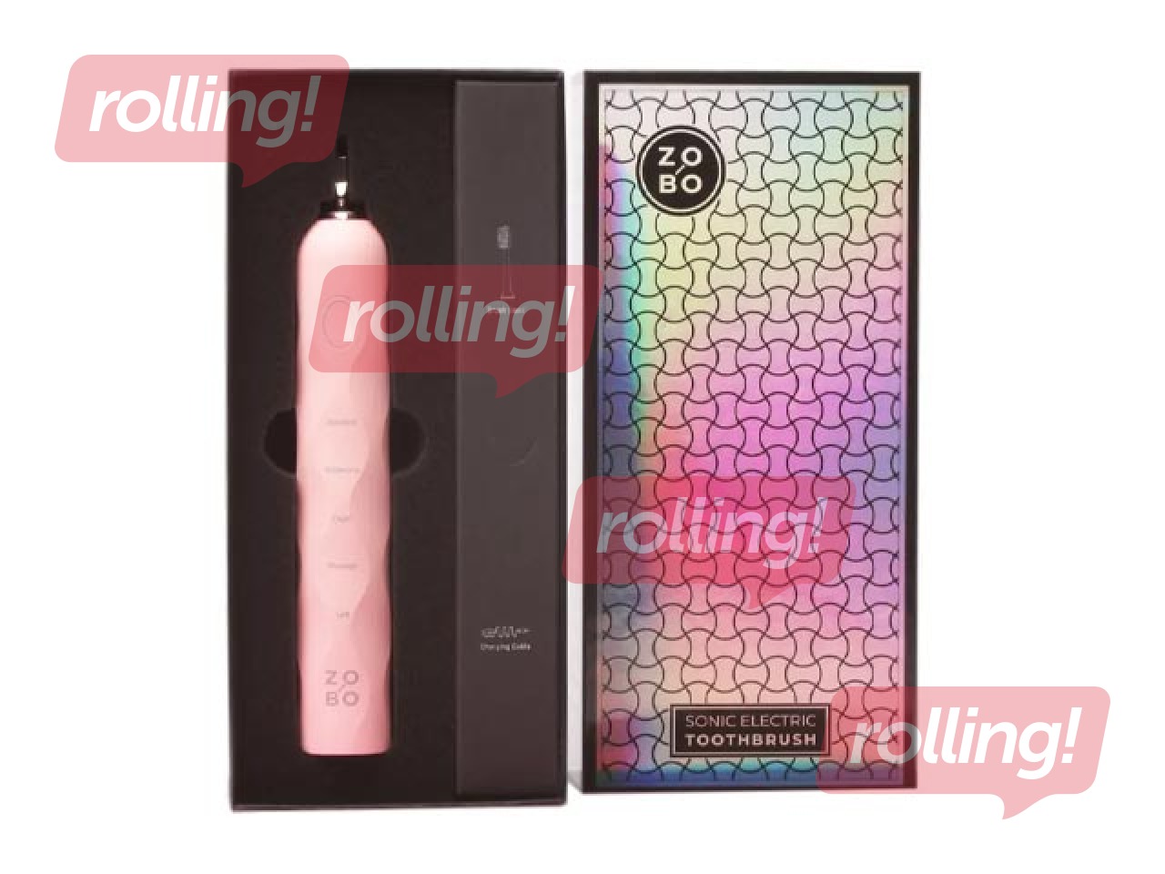 Sonic electric toothbrush, ZoBo, pink