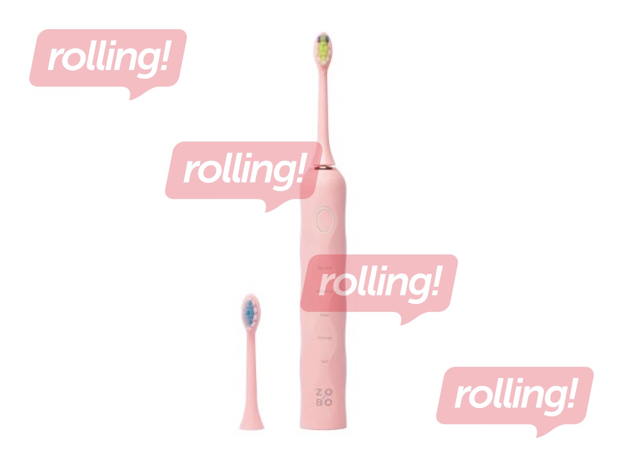 Sonic electric toothbrush, ZoBo, pink