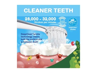 Elektriskā zobu birste soniskā Brush-baby, WildOnes Koala, 0-10 gadi