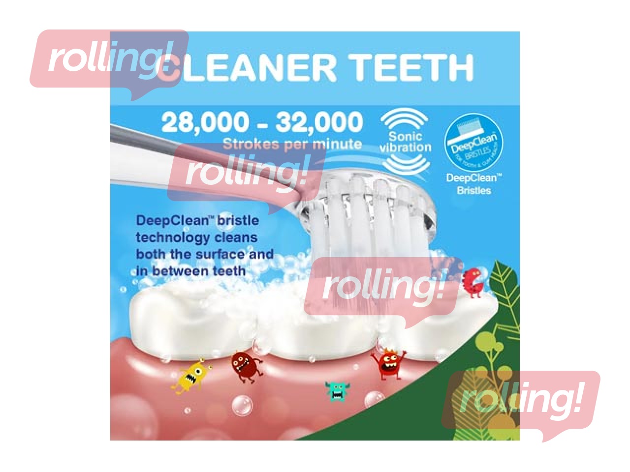 Elektriskā zobu birste soniskā Brush-baby, WildOnes Koala, 0-10 gadi