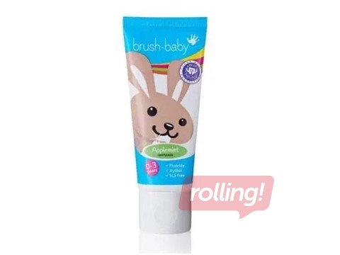 Детская зубная паста Brush-baby, Applemint, 0–3 года, 50мл