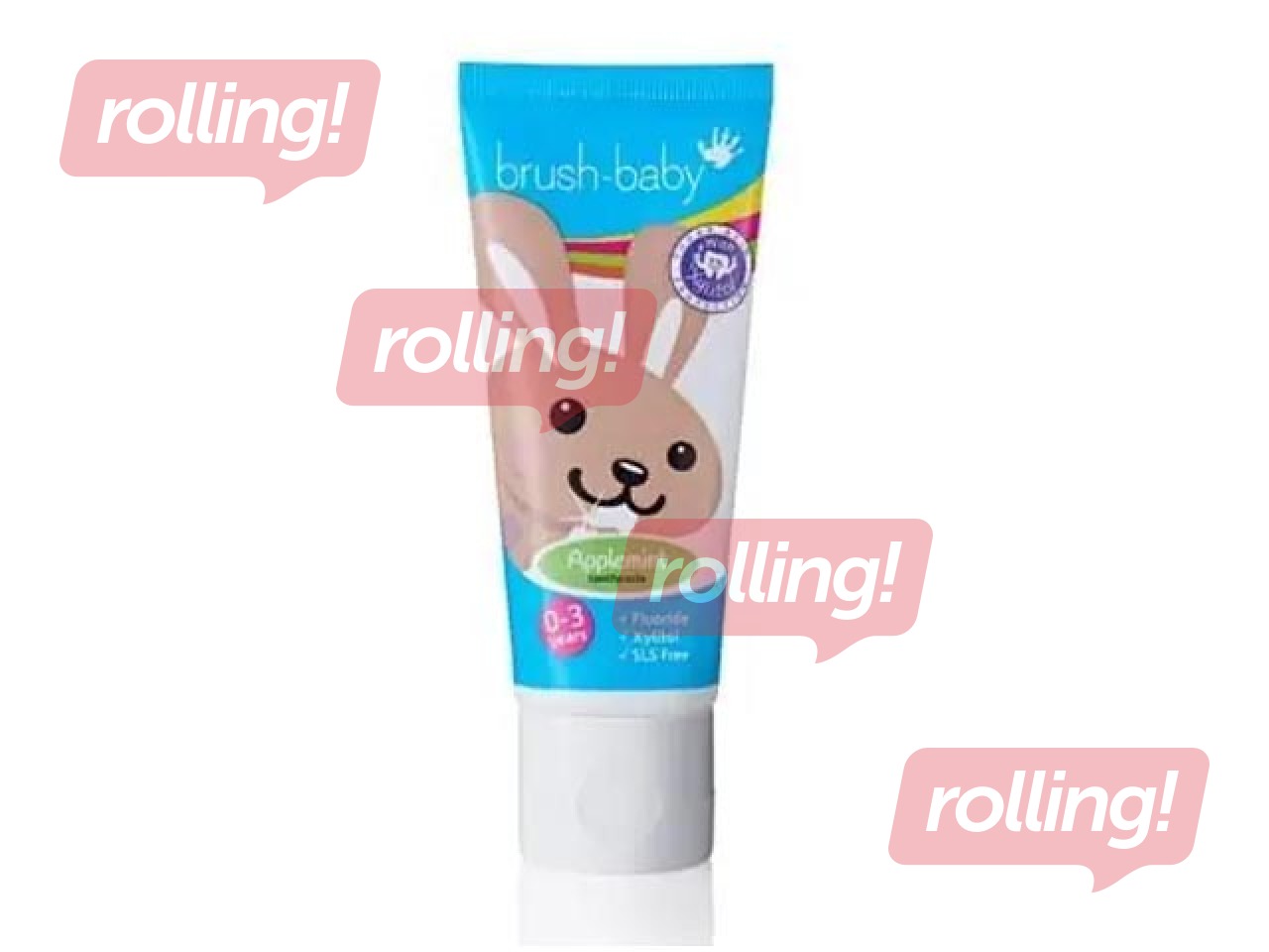 Детская зубная паста Brush-baby, Applemint, 0–3 года, 50мл