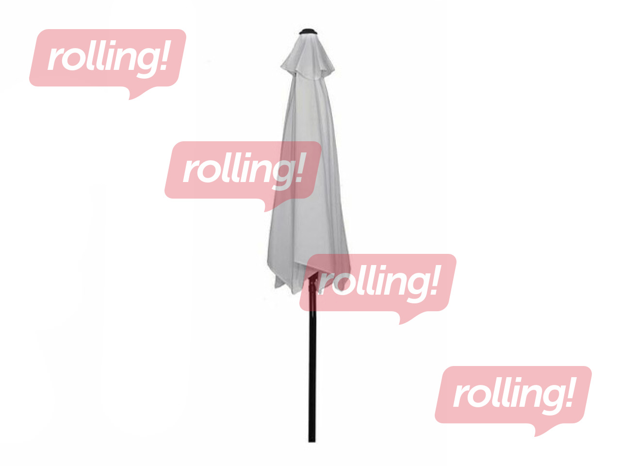 Garden umbrella Springos, grey, black frame, 2.5m