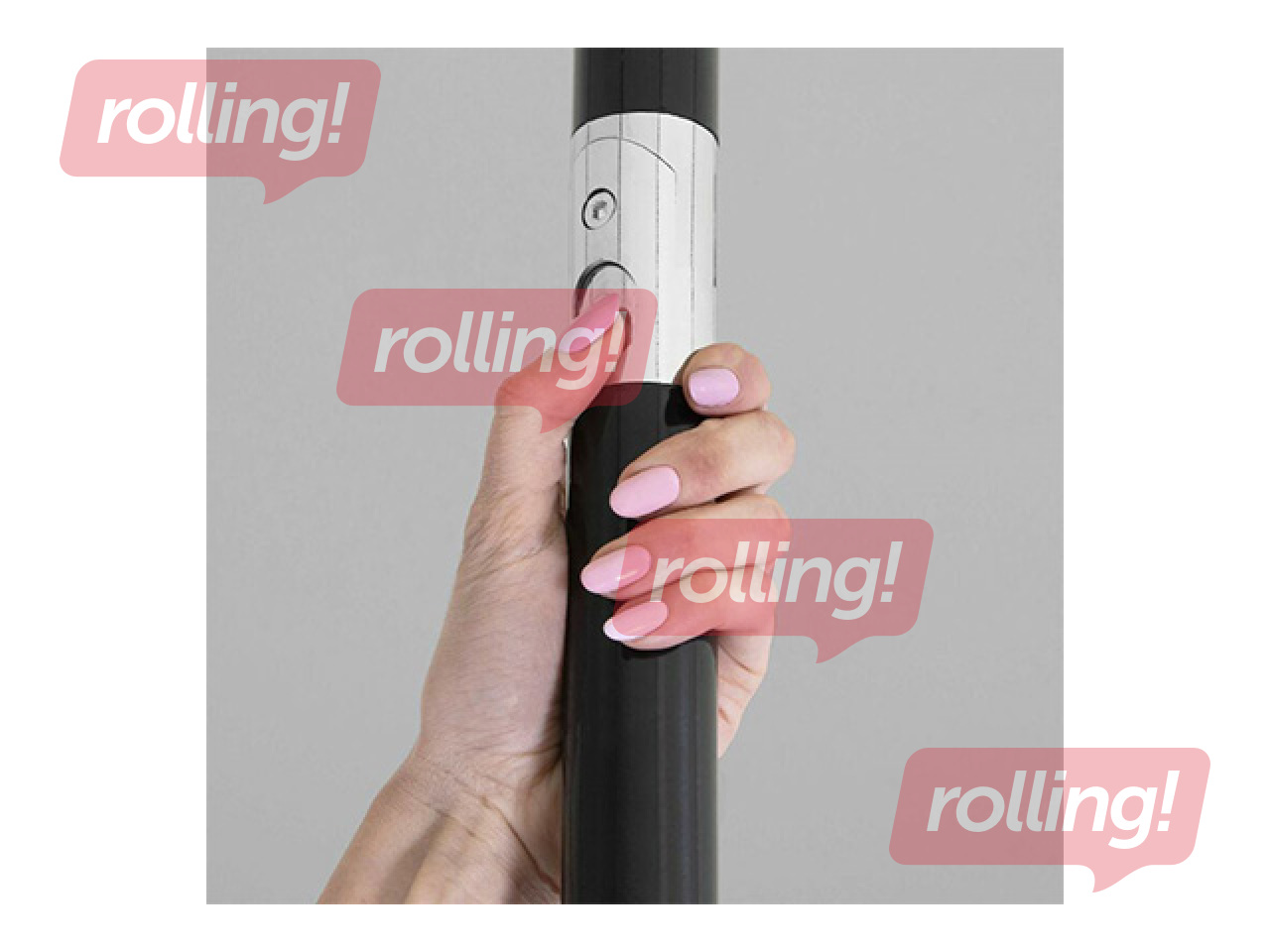 Garden umbrella Springos, grey, black frame, 2.5m