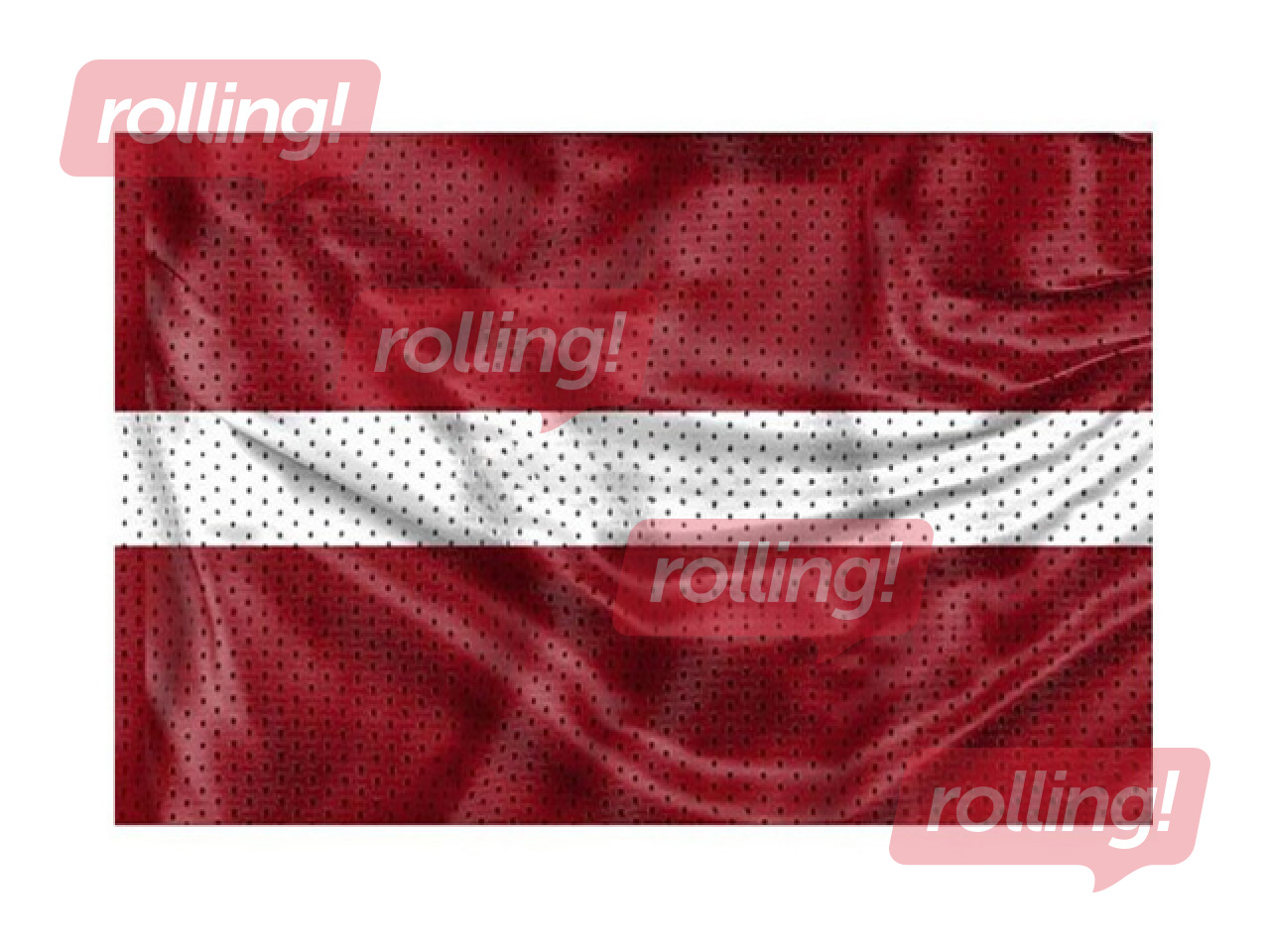 Latvijas karogs AirTex, mastam, ar karabīnēm, 200x100cm