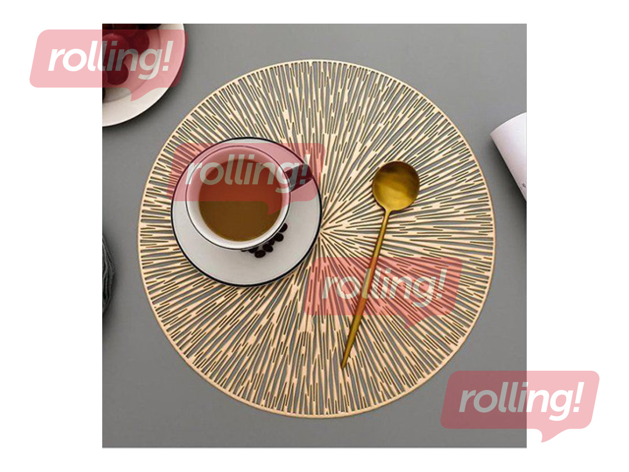 Table Placemat Toro, Bronze, Ø38cm