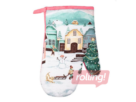 Kitchen Glove, Christmas Design – City