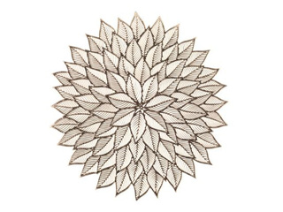 Салфетка для стола Winteria, золотой цветок, Ø38см