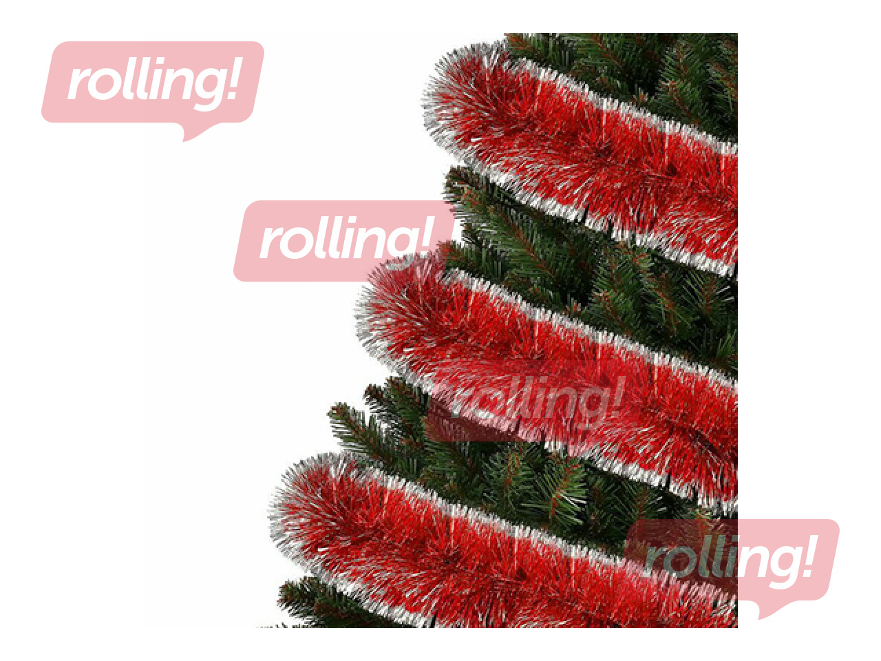 Jõulukaunistused Springos, vanik, punane, 6m