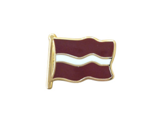 Патриотический значок-флажок Латвии, 1.5см