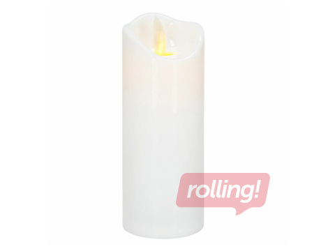 Svece LED Springos, balta, 12.5x5cm