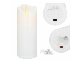 Svece LED Springos, balta, 12.5x5cm