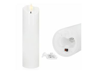 Svece LED Springos, balta, 17.5x5cm