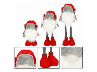 Christmas décor Springos, gnome with telescopic legs, 50cm