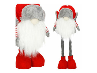 Christmas décor Springos, gnome with telescopic legs, 50cm
