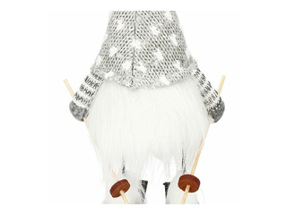 Jõulukaunistus Springos, päkapikk suuskadega, 33cm