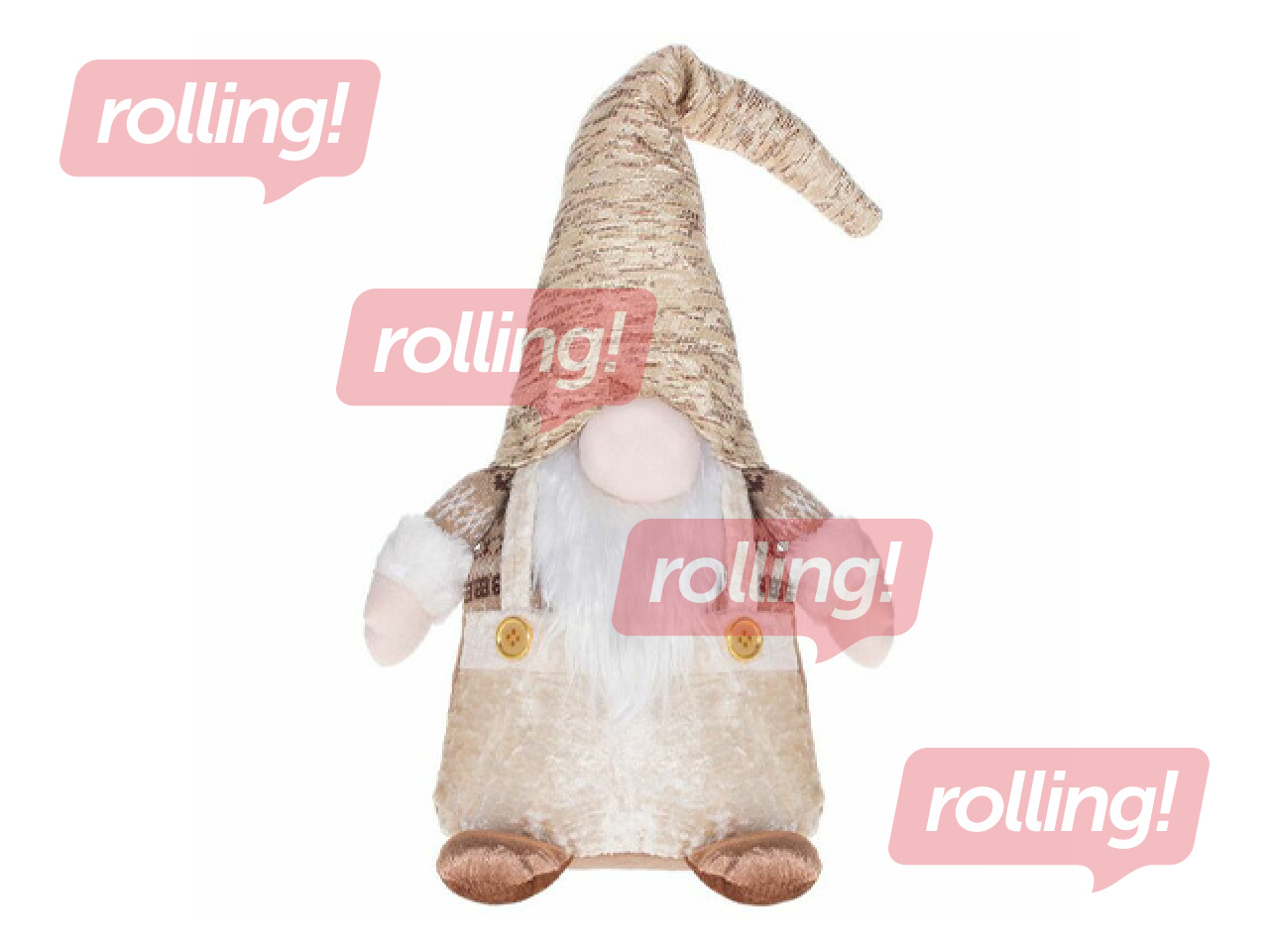 Christmas décor Springos, golden gnome, 35cm