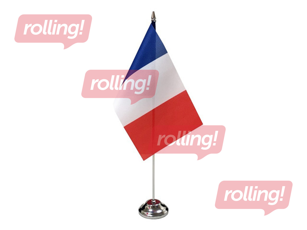 Francijas karogs, galda, 14x28cm