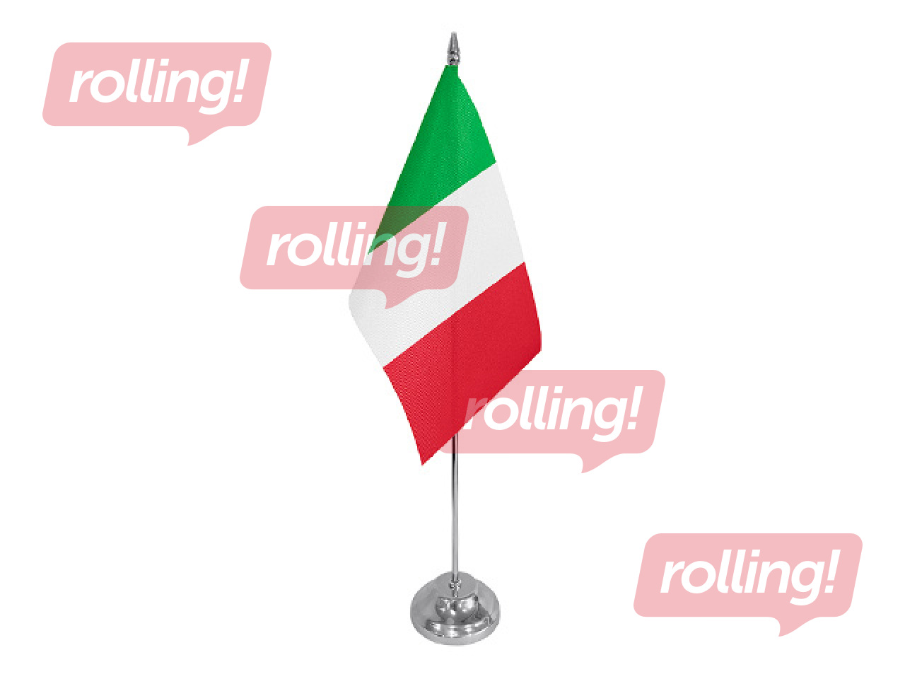 Itālijas karogs, galda, 14x28cm