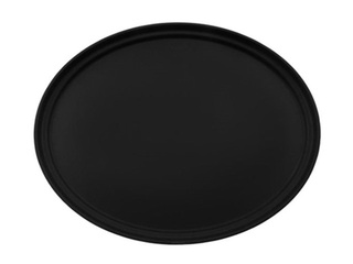 Поднос Cambro, нескользящий, чёрный, овальный, ø56×68.5см