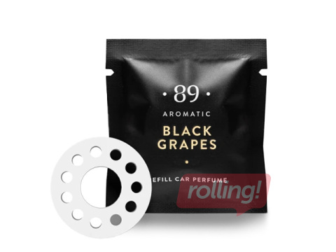 Auto gaisa atsvaidzinātāja uzpilde Aromatic 89, ventilācijas atverei, Black Grapes