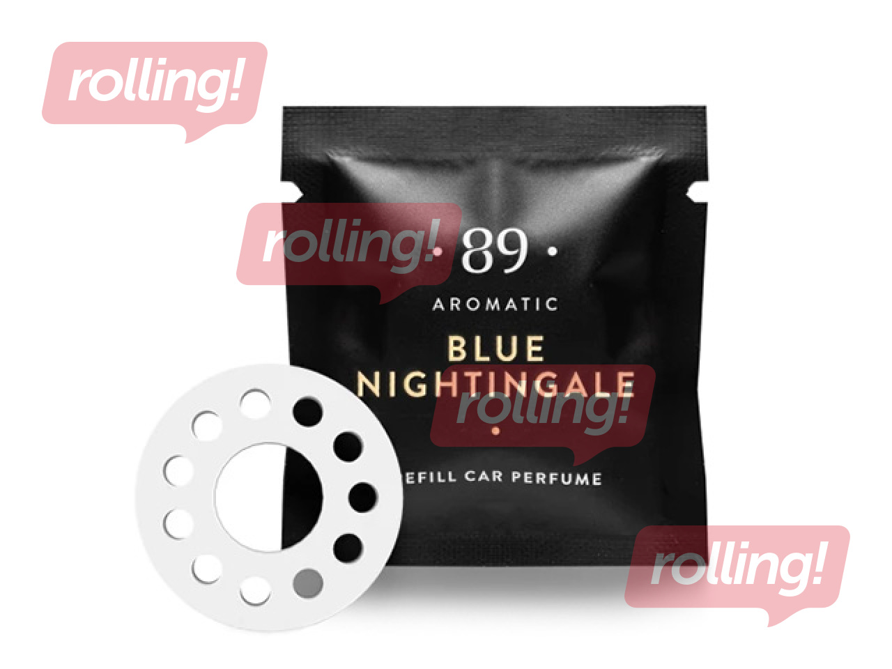Refill for car air freshener Aromatic 89, for air vent, Blue Nightingale