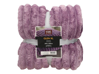 Плед Glen XL, фиолетовый, 200×230см