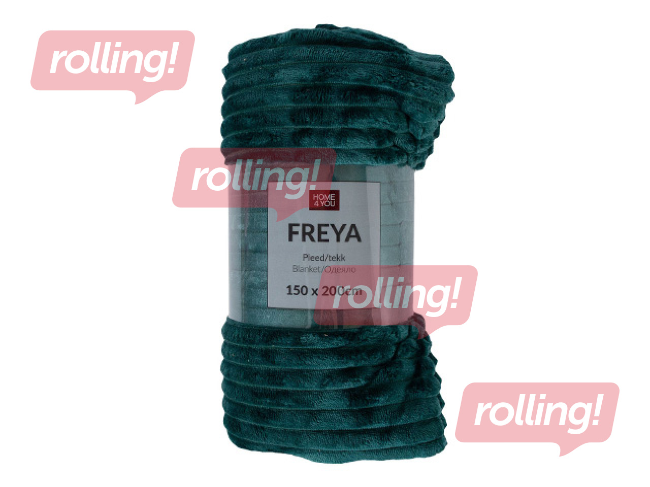 Плед Freya, тёмно-зелёный, 150×200см