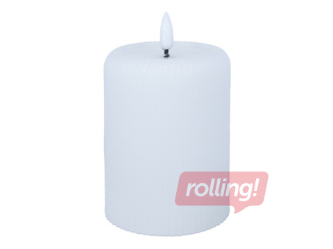 Svece LED Wings, Wendy, ar taimeri, balta, 7.5x10cm