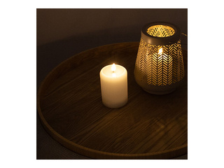 Svece LED Wings, Wendy, ar taimeri, balta, 7.5x10cm