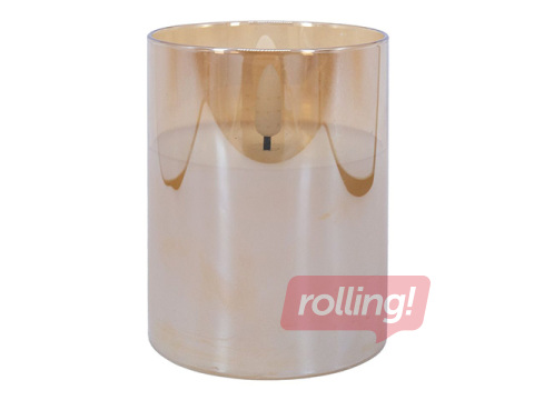 Svece LED Wings, Goldie, ar taimeri, balta, 7.5x10cm