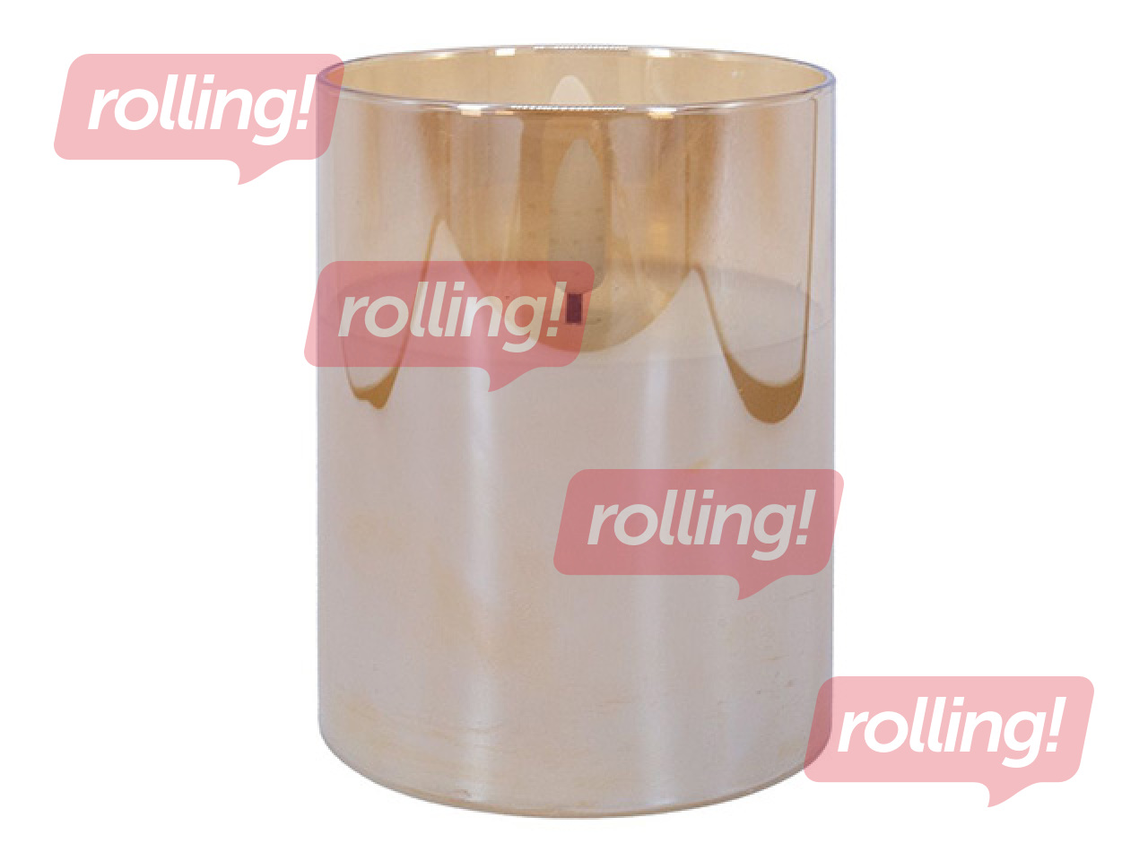 Svece LED Wings, Goldie, ar taimeri, balta, 7.5x10cm