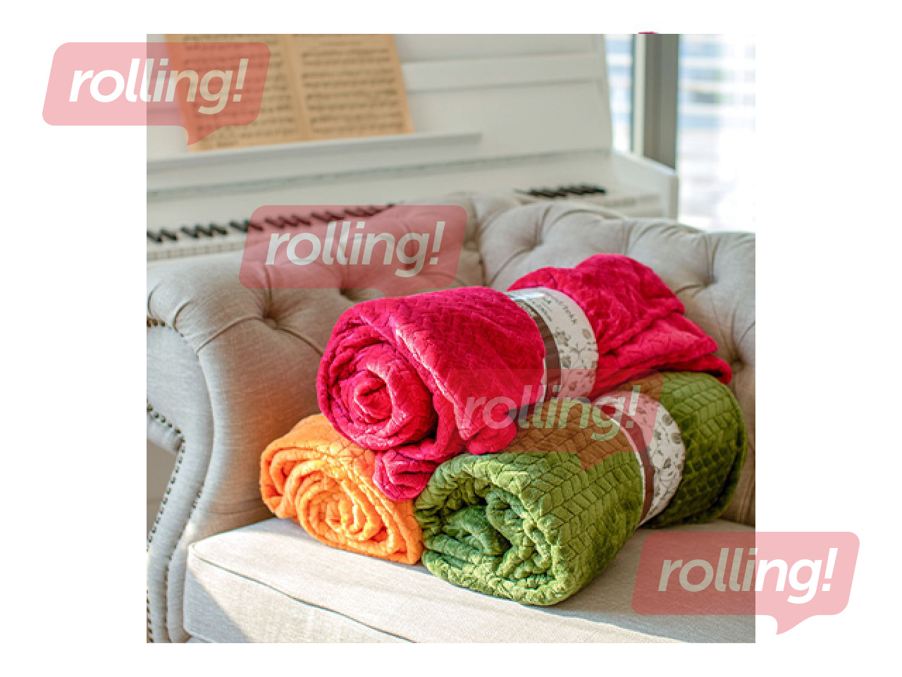 Плед Liisa XL, малиново-красный, 200x230cм