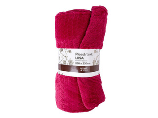 Pleed Liisa XL, vaarikapunane, 200x230cm