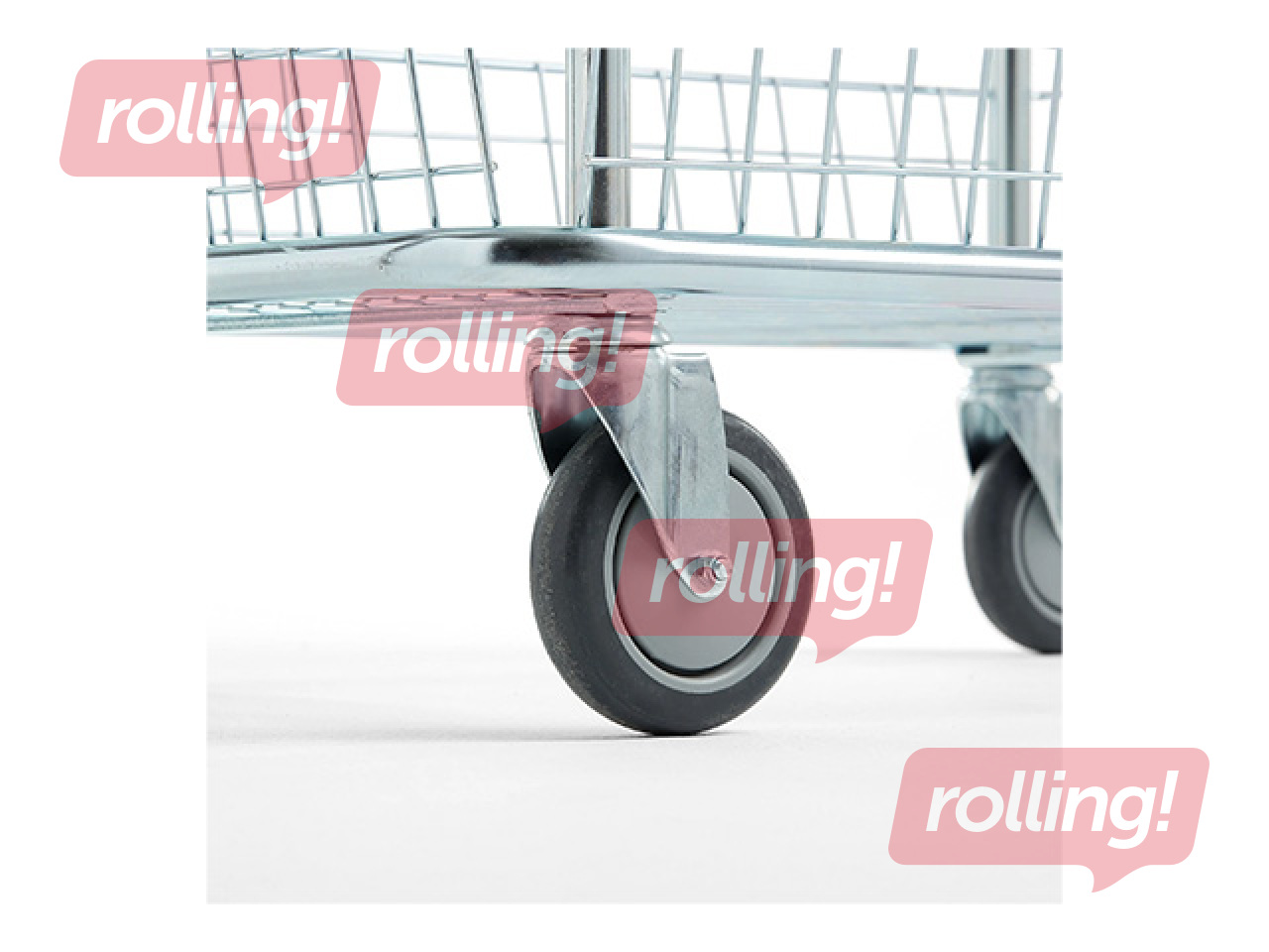 Ratiņi noliktavai, ar 2 groziem, kravnesība 100kg