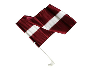 Car flag Republic of Latvia, 29x37cm